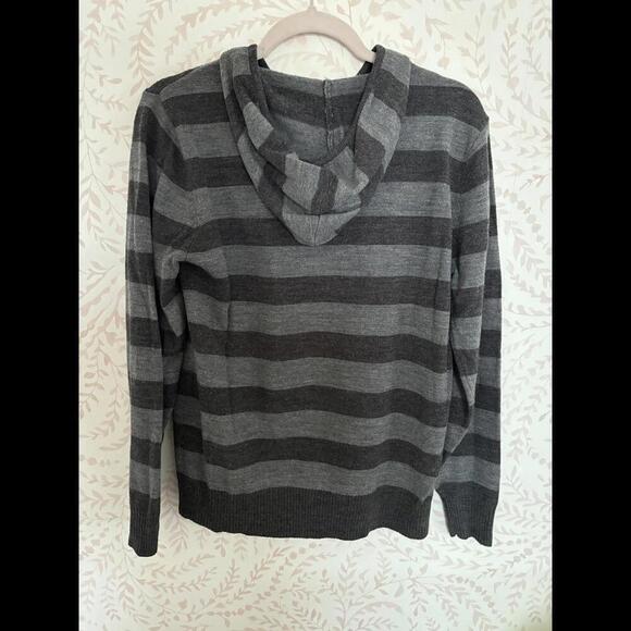 EUC Stylish Paper Denim & Cloth Striped Hoodie - Size S - Picture 3 of 5